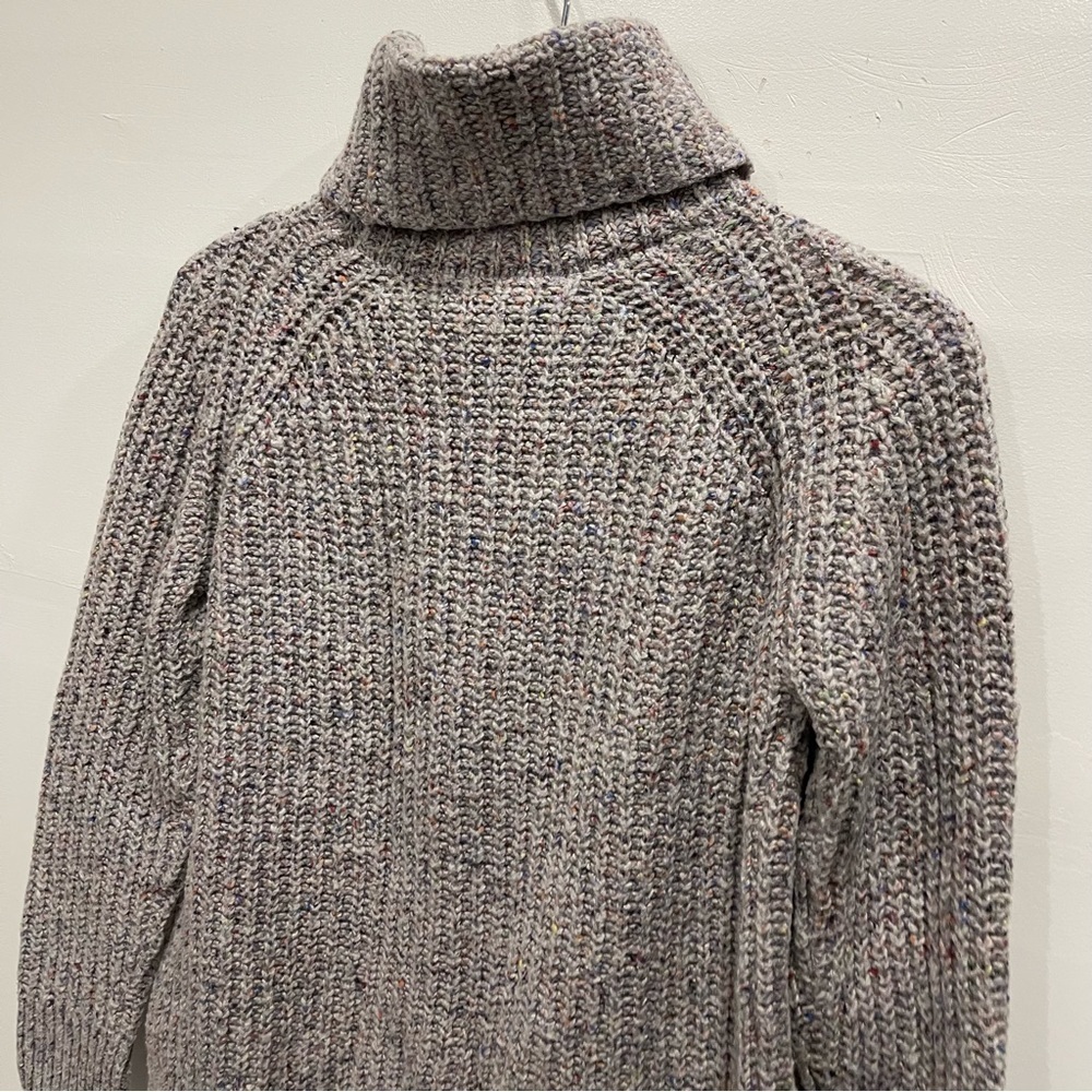 Madewell Colorfleck Ribbed Turtleneck Sweater Knit Size X-Small - Picture 6 of 11